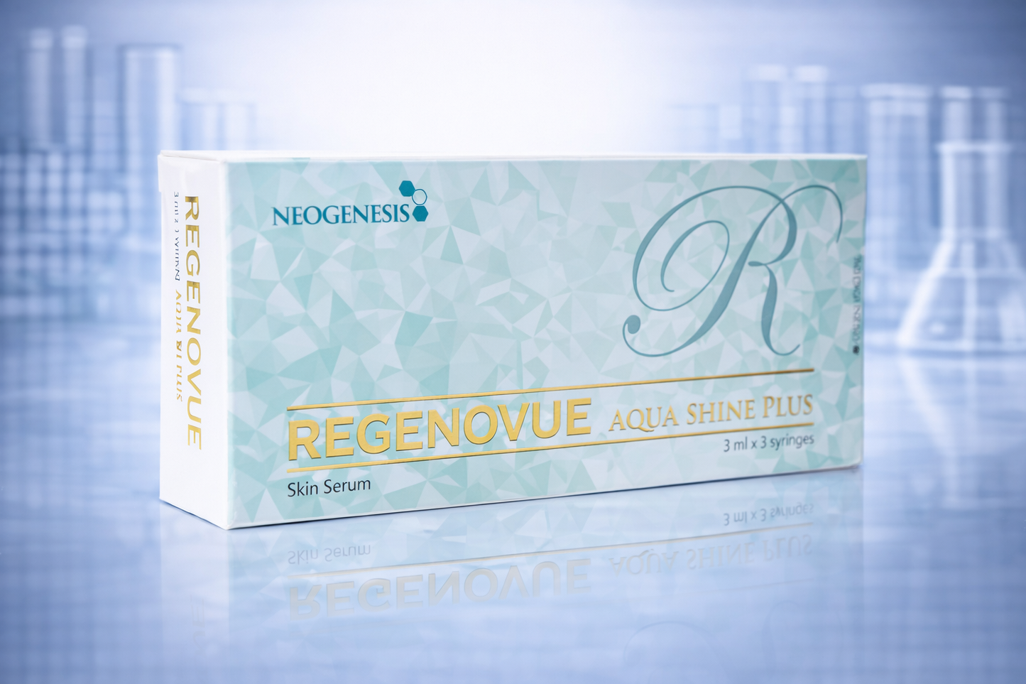Regenovue Aqua Shine Plus Skin Booster 3x3ml – Hyaluronic Acid Professional Use