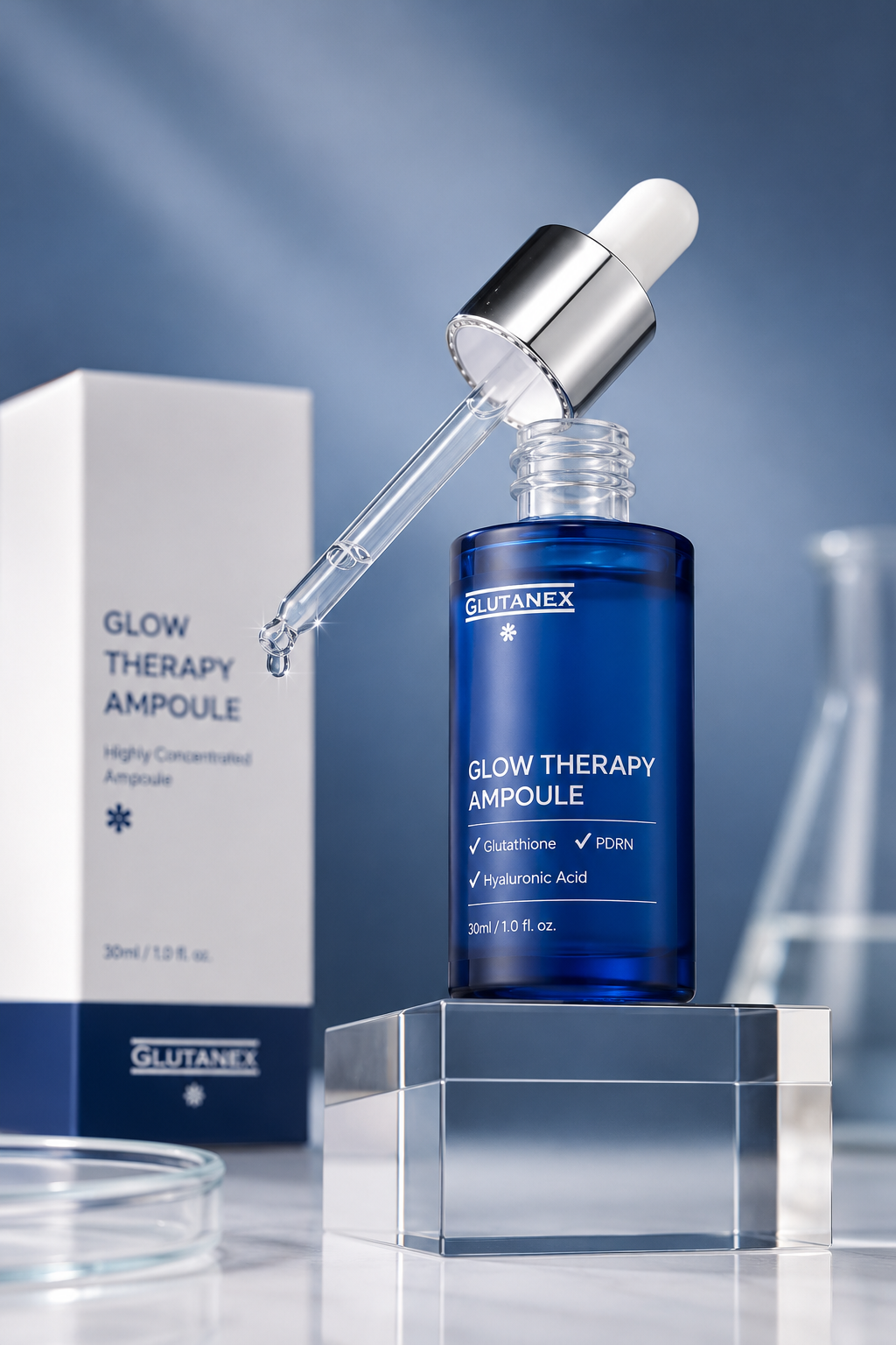 Glutanex Glow Therapy Ampoule 30ml | Hydrating Serum with Glutathione