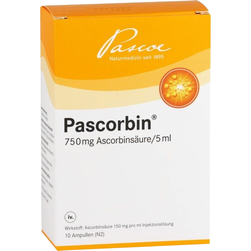 Pascrobin (Vitamin C) 750mg/5ml x 10 vials