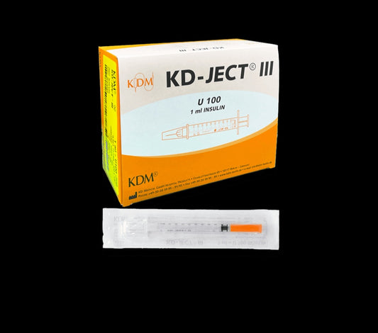 U100 KD-JECT Insulin Syringe 0.3x13 100 pcs