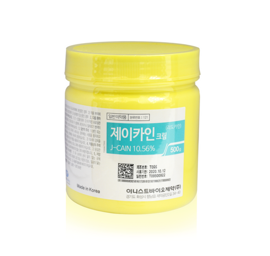 J-Cain LIdocaine Cream 10.56% - 500g